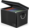 Fireproof Collapsible File Storage Box with Handle Pack of 2 A8938