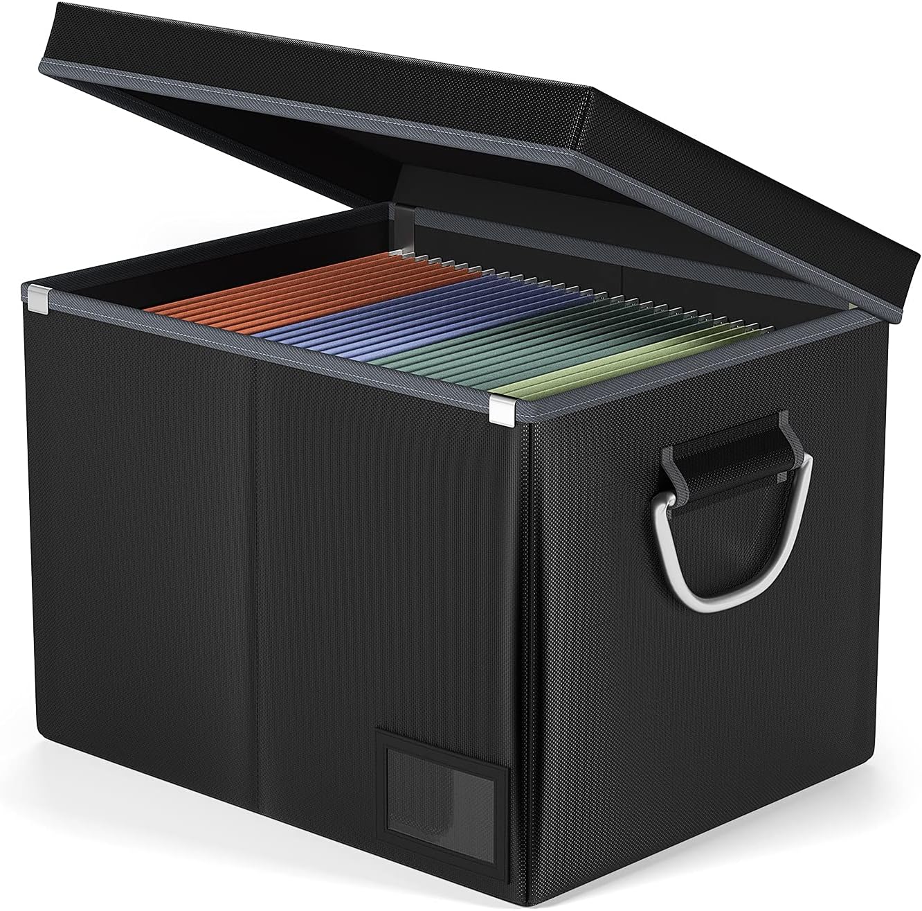Fireproof Collapsible File Storage Box with Handle Pack of 2 A8938