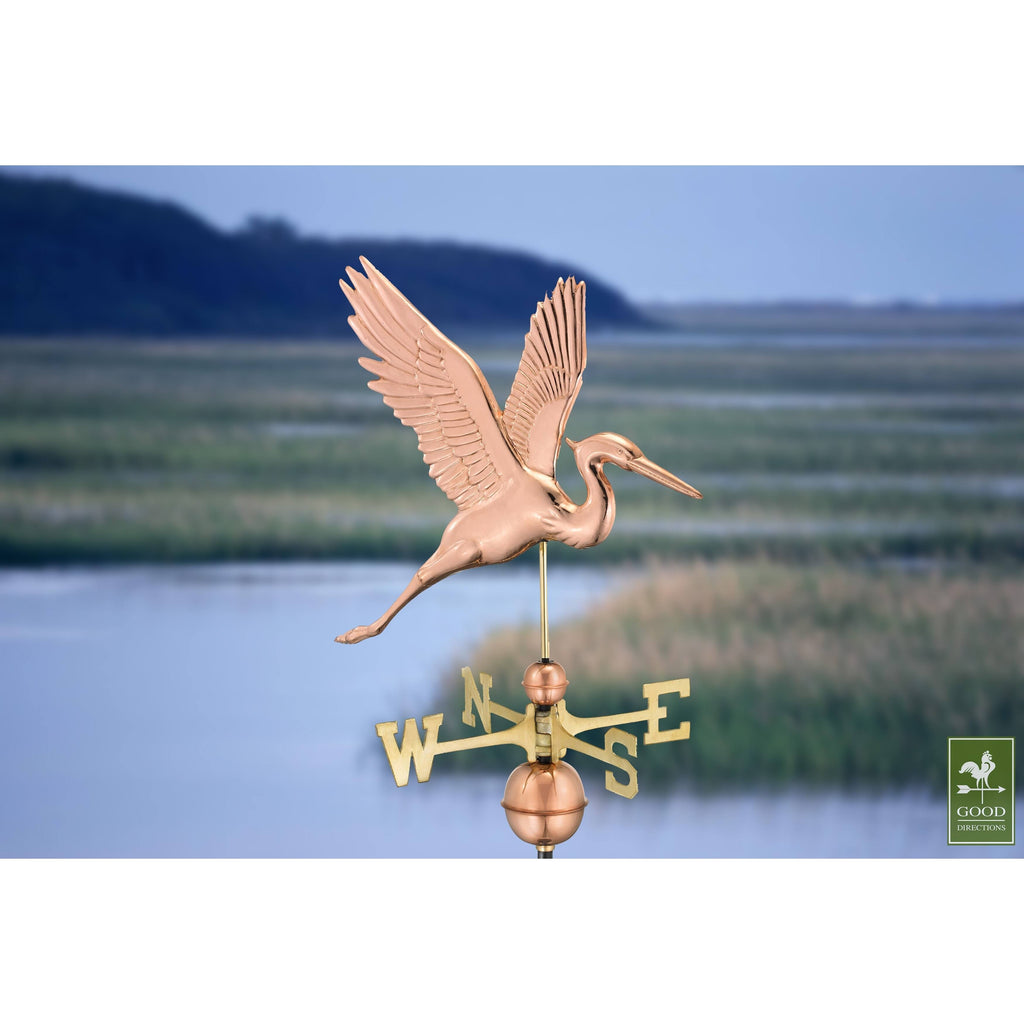 Blue Heron Arrow Weathervane Pure Copper I88966