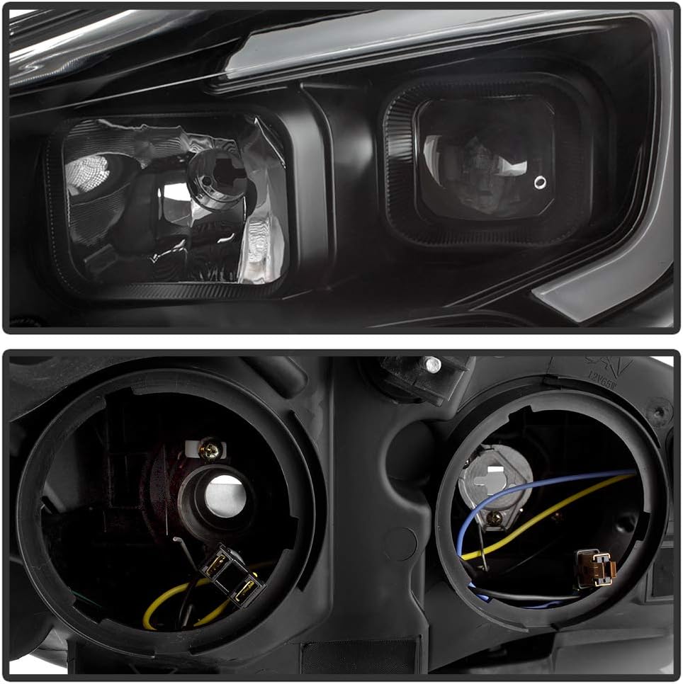 Black Projector Headlights Headlamps B411