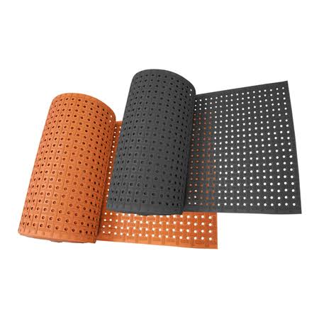 Black 34 in. x 8 ft. Nitrile Non-Slip Rubber Mat F3999