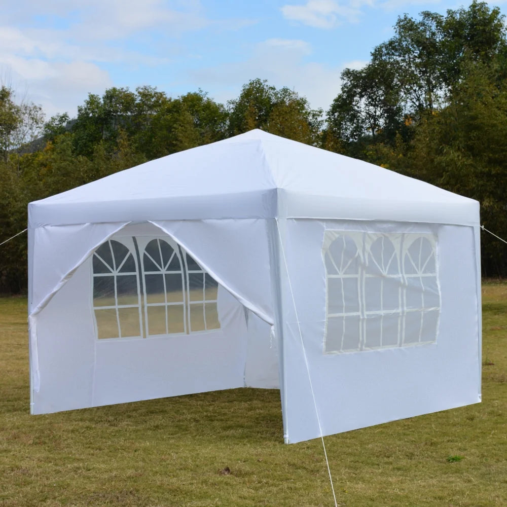 10' x 10' Pop Up Canopy Tent with Carry Bag J75831