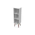 Large White Cubby Bookcase M75408