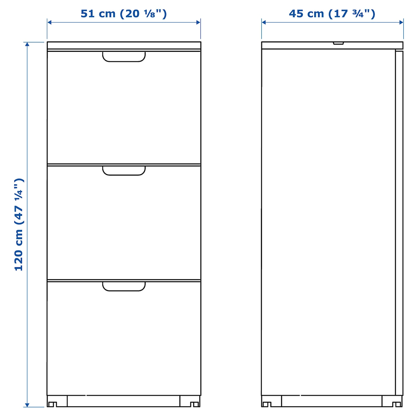 White File Cabinet I4088