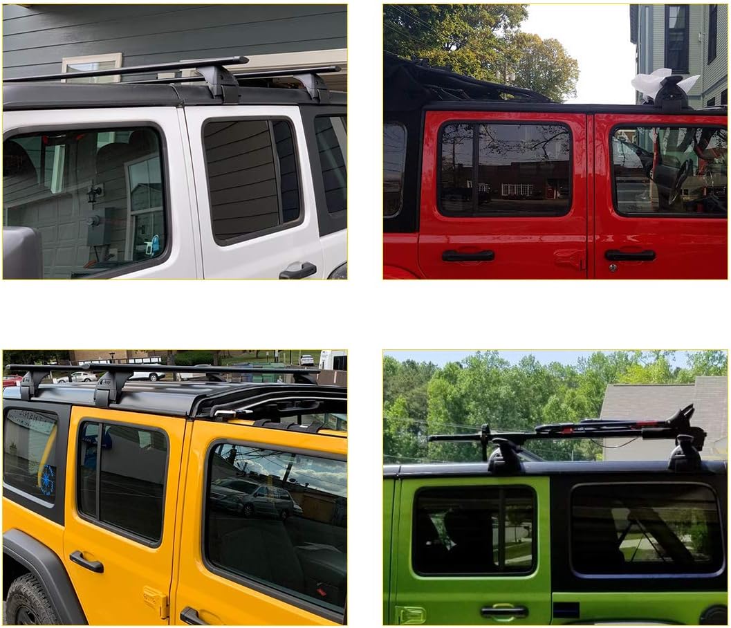 Roof Rack Cross Bars for Jeep Wrangler 2008 - 2022 (4-Door Hard Top) X620136