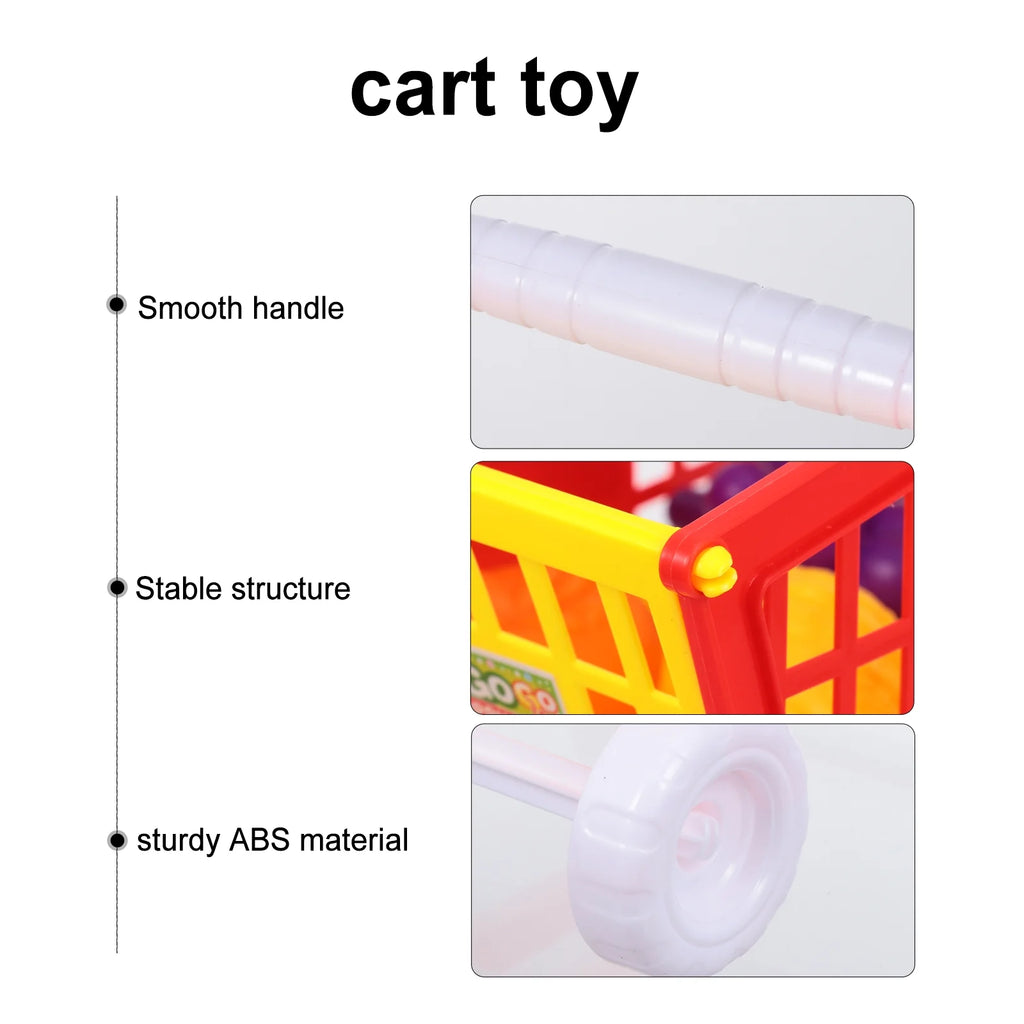 Red Kid Shopping Cart Plaything Q735