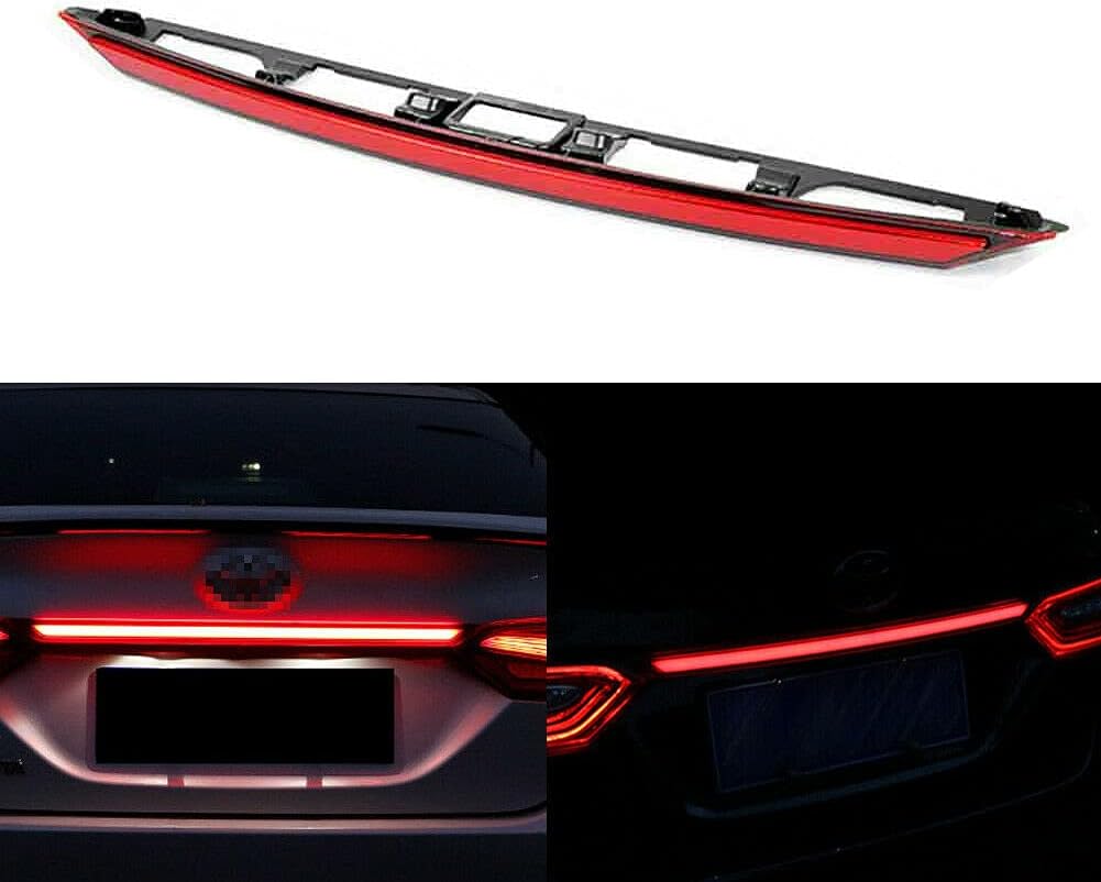Red Lens Dynamic Sequential Turn Signal Lamp LED DRL Brake Light Rear Taillight Trunk Bar S1733