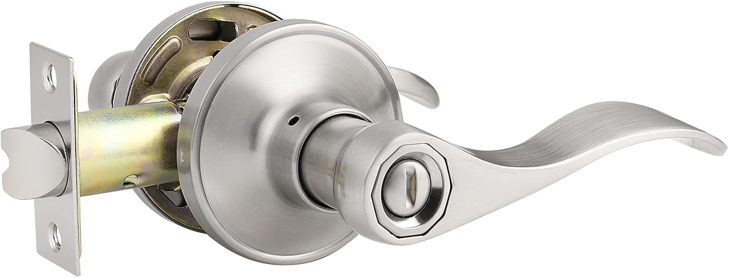 5 Pack Brushed Nickel Stainless Steel Door Levers W224945
