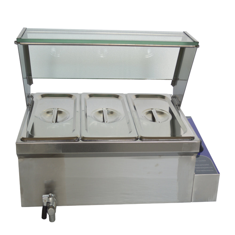 3-Pot Stainless Steel Commercial Food Warmer L1752