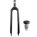 MTB Rigid Fork 1-1/8" Full Carbon Fiber Disc Brake Fork 26/27.5/29'' Straight Tube Mountain Bike Front Forks L643630