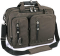 Convertible Laptop Backpack Briefcase Messenger Bag Water Resistant Travel Rucksack for 17.3 Inch Laptop Gray C633209