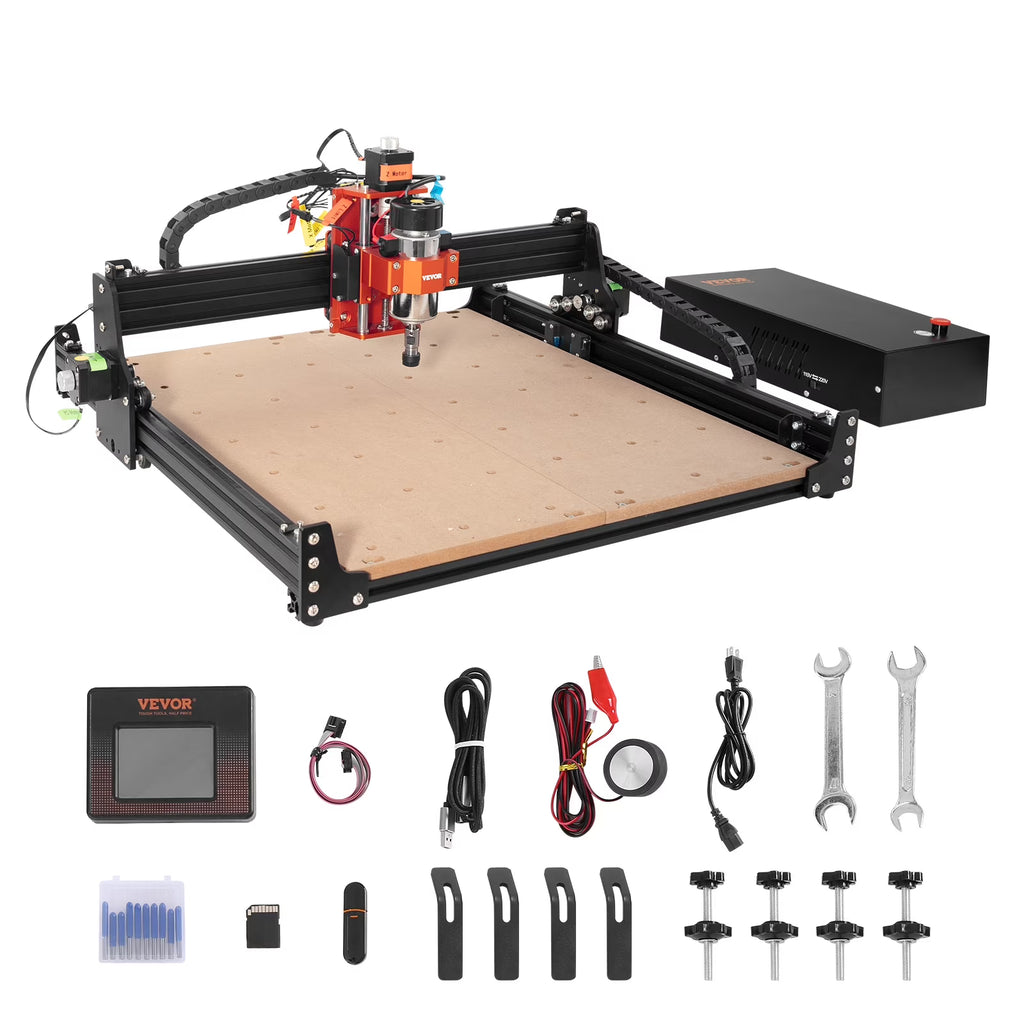 300W 3 Axis CNC Router Machine Wood Engraving Carving Milling Machine Kit H7676