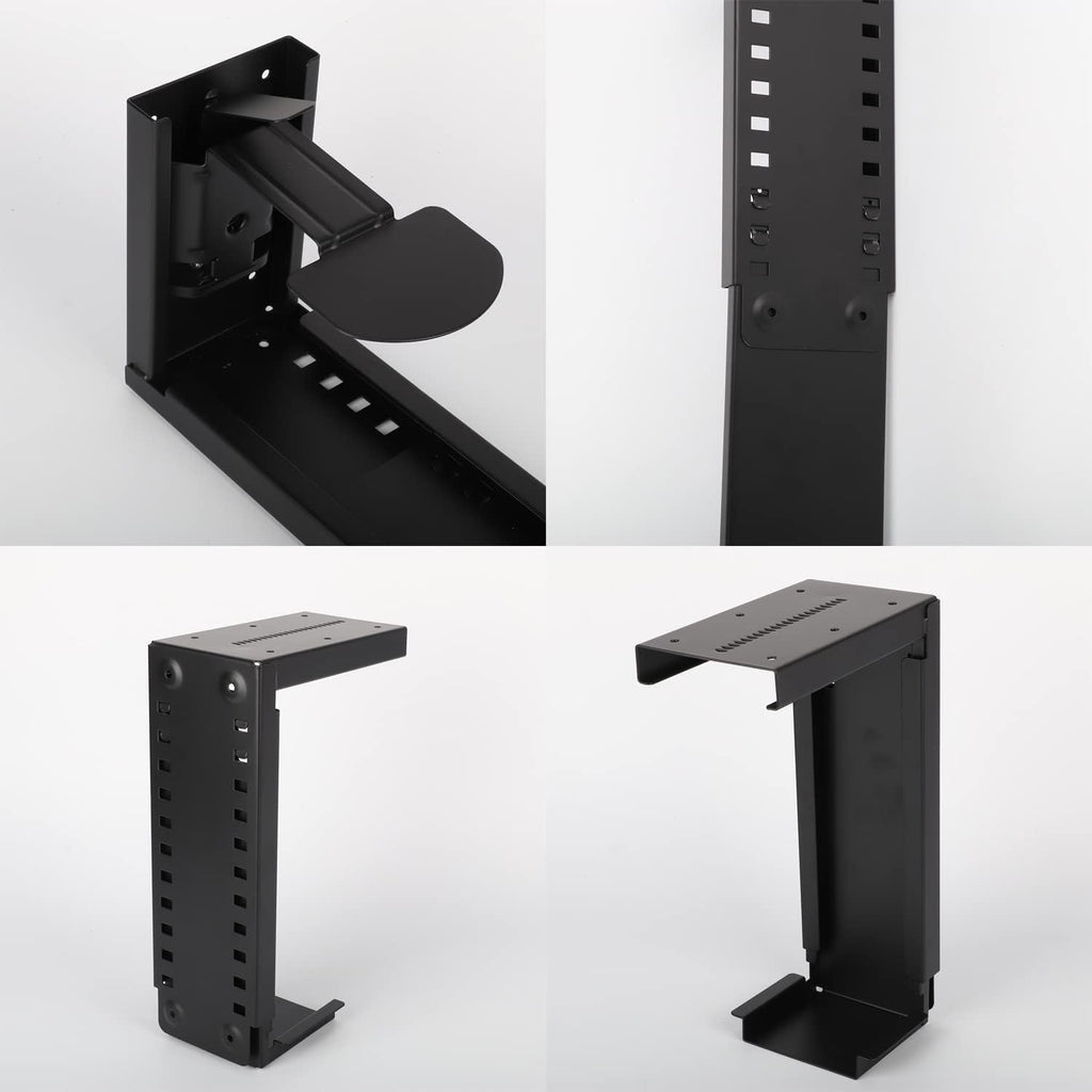 Adjustable Under Desk Mount PC Computer Case Holder Pack of 2 D284469