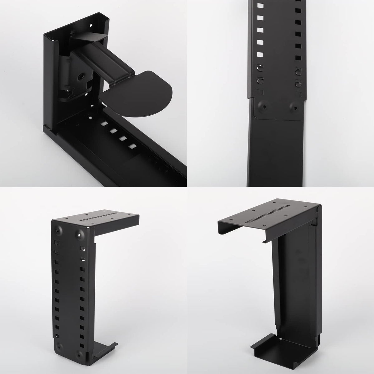 Adjustable Under Desk Mount PC Computer Case Holder Pack of 2 D284469