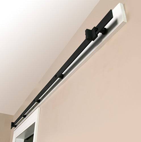 Matte Black Door Barn Hardware Kit B362