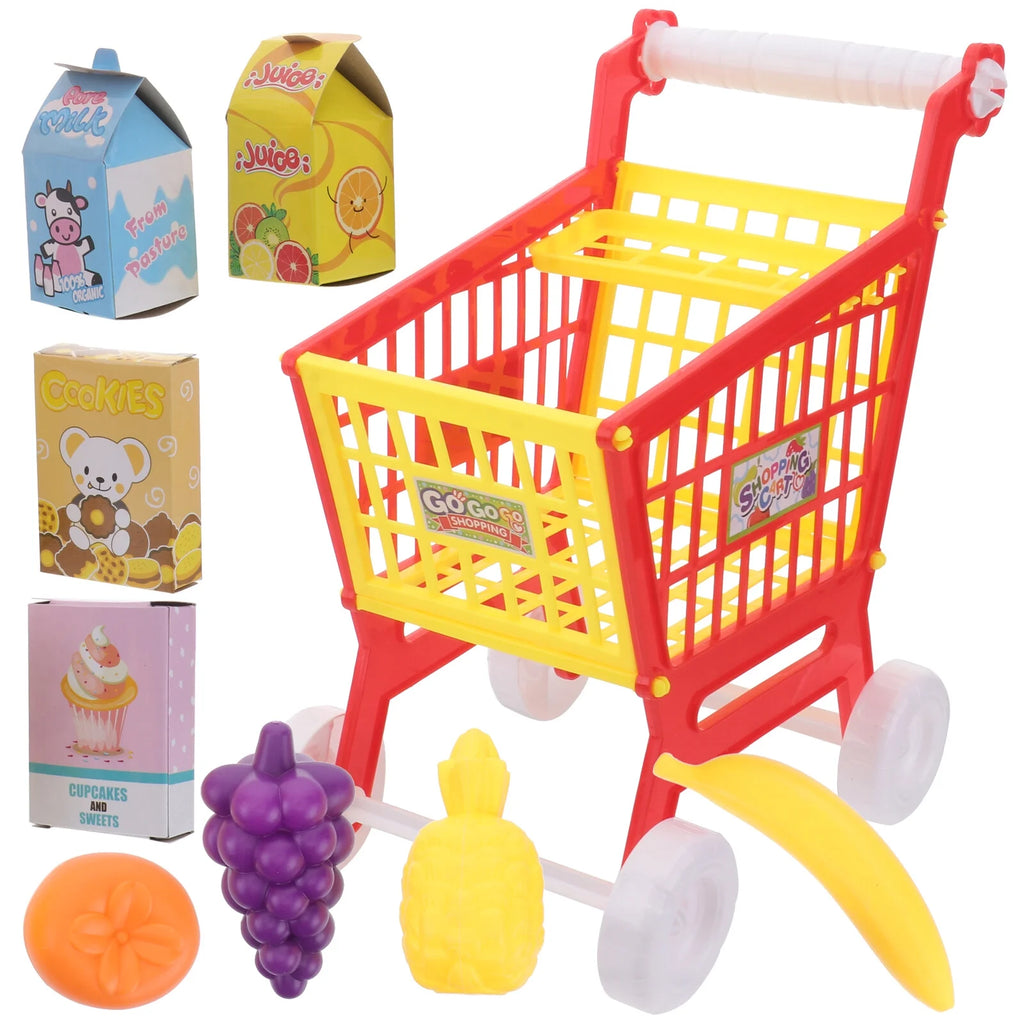 Red Kid Shopping Cart Plaything Q735
