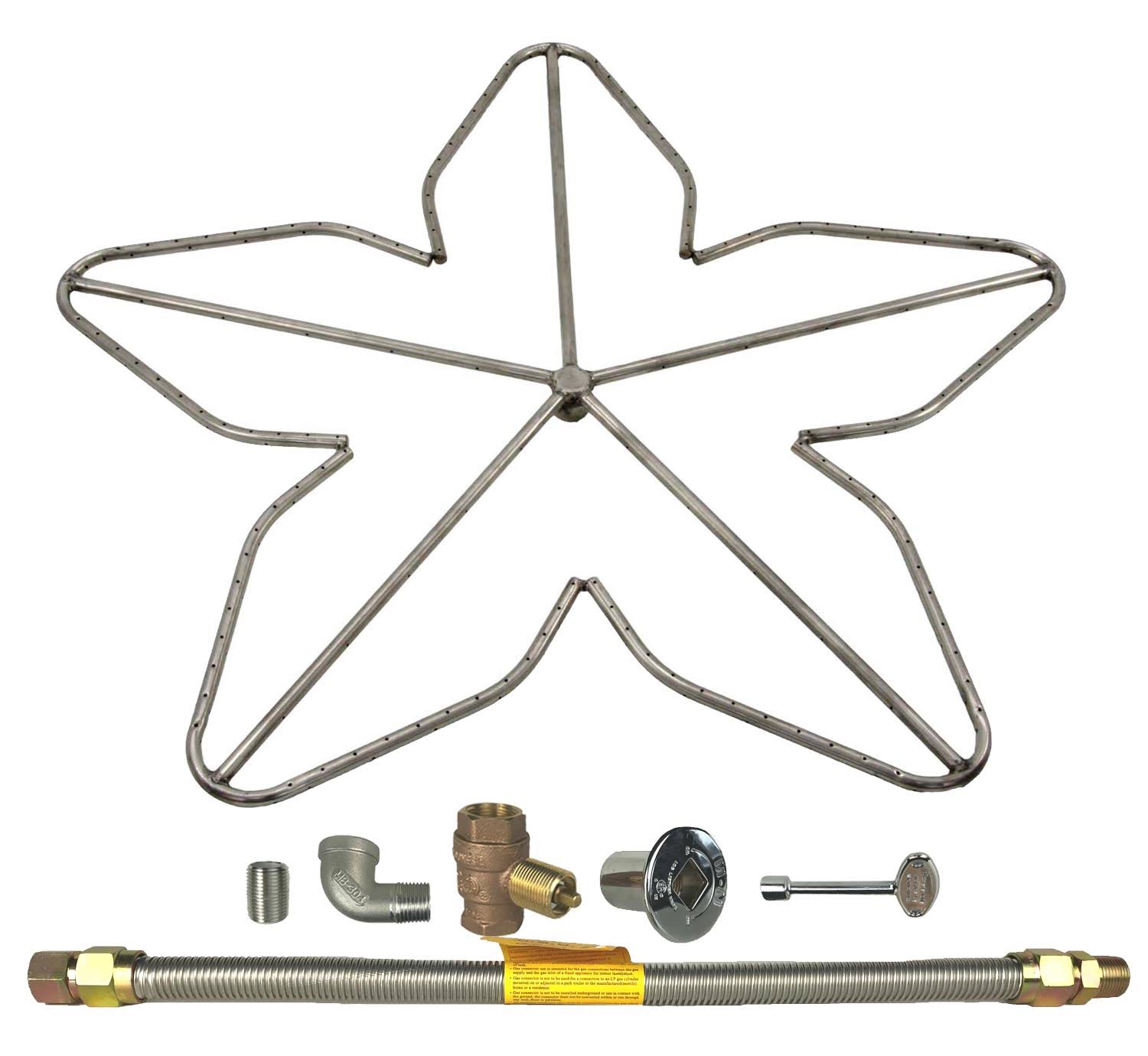 48x22 Natural Gas Fire Pit Burner Ring Kit X884021