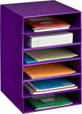6-Slot Cardboard Paper Storage Organizer Y97212