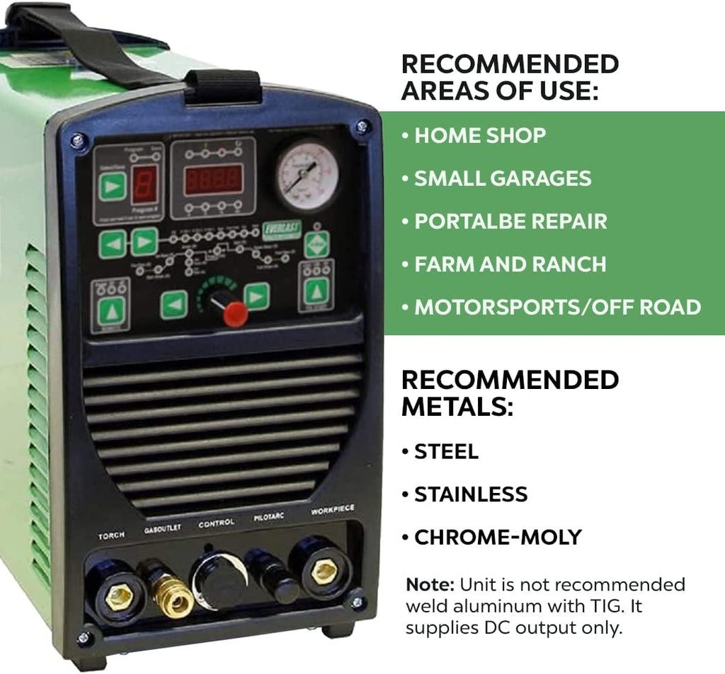 Multi Process Welder TIG Stick Pulse Plasma Cutter Dual Voltage 110v/220v E261