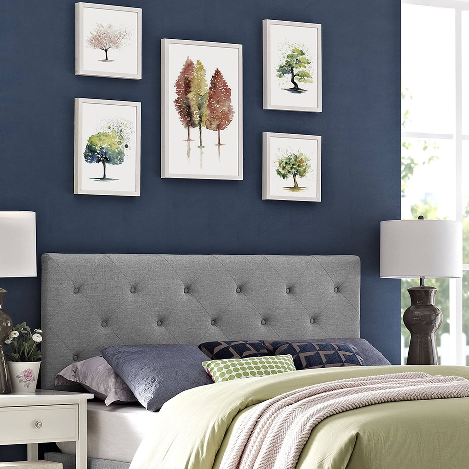 Gray Fabric Headboard, Full Z3528