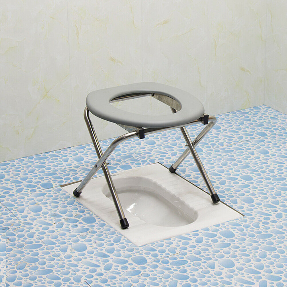 Portable Folding Toilet Seat with 10 Pcs Replacement Bags T8767