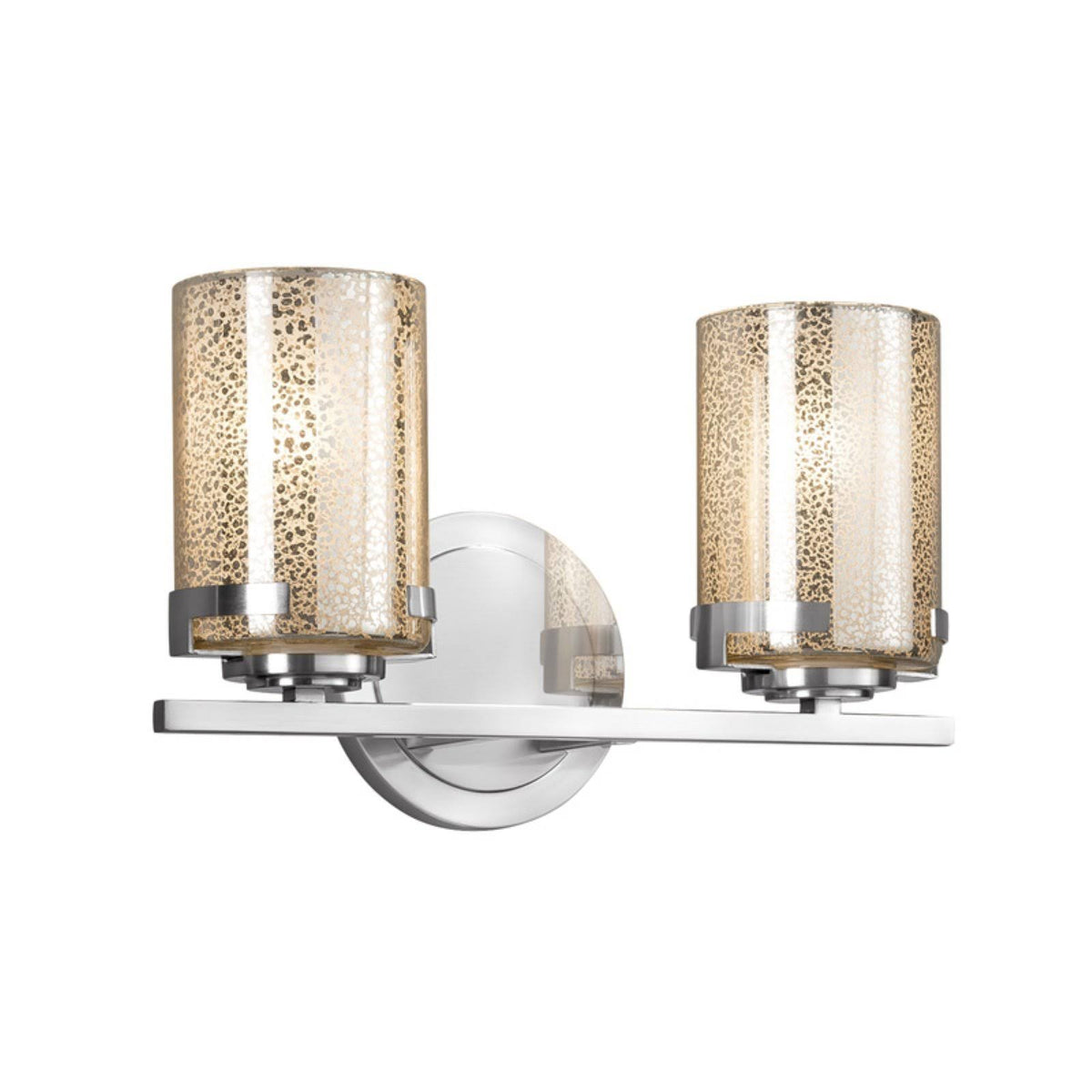 2-Light Polished Chrome Bath Bar H3584
