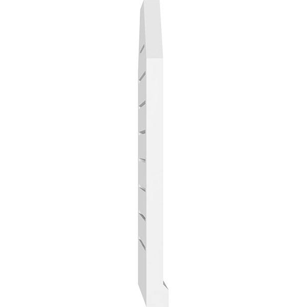 36x22W x 32x22H Octagonal Top Surface Mount PVC Gable Vent W46103