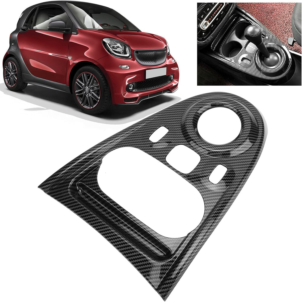 Carbon Fiber Style Gear Shift Panel Cover Sticker Pack of 2 Z2166