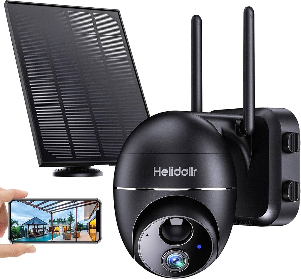 Solar Panel 1080P WiFi Wireless Outdoor Security Camera with 15000mAh Rechargeable Battery K10594