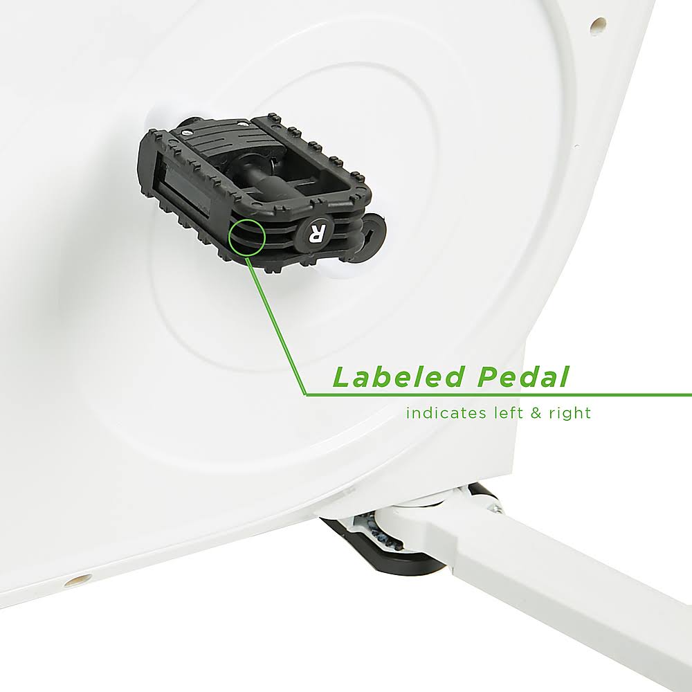 White Exercise Bike Workstation with 8 Resistance Levels X9678