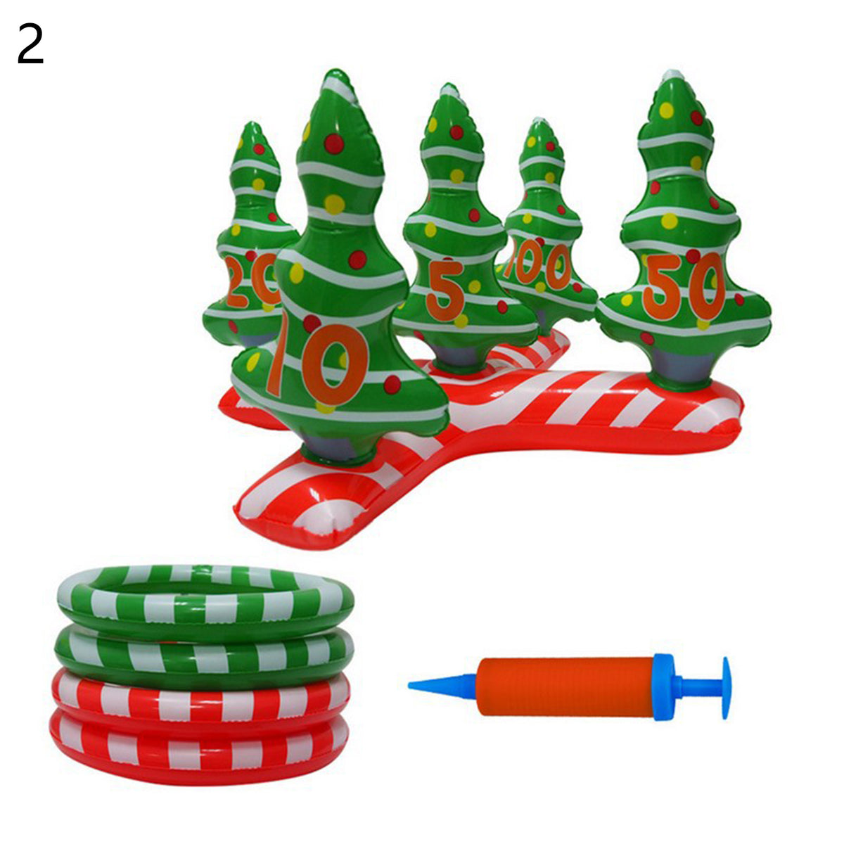 Inflatable Ring Toss Game Set with 4 Rings F75781