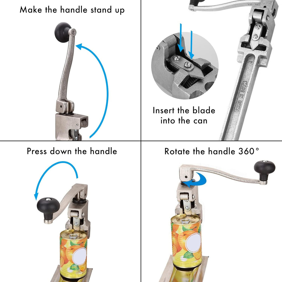 Commercial Manual Table Can Opener with Plated Steel Base Z67401