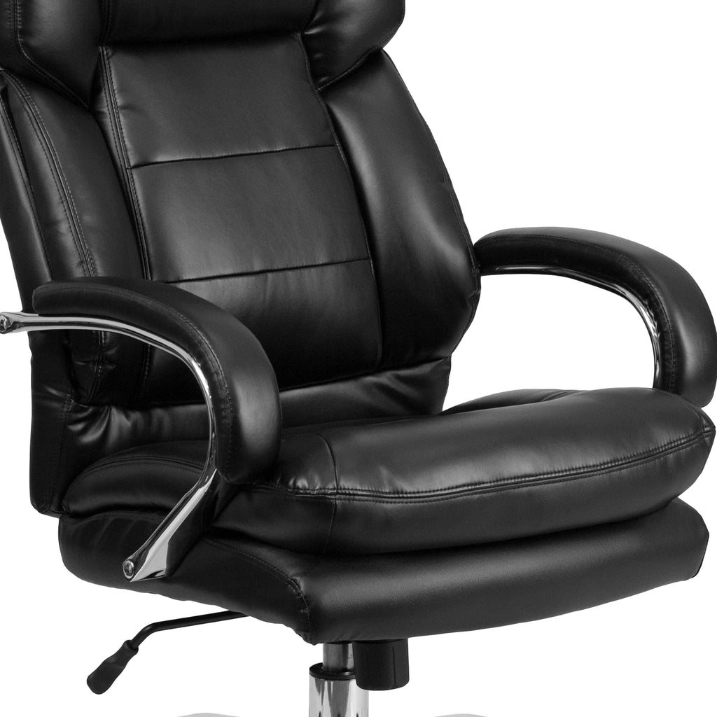Black LeatherSoft Swivel Executive Office Chair Y51452