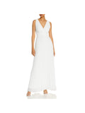 Ivory Pleated Maxi Dress K731