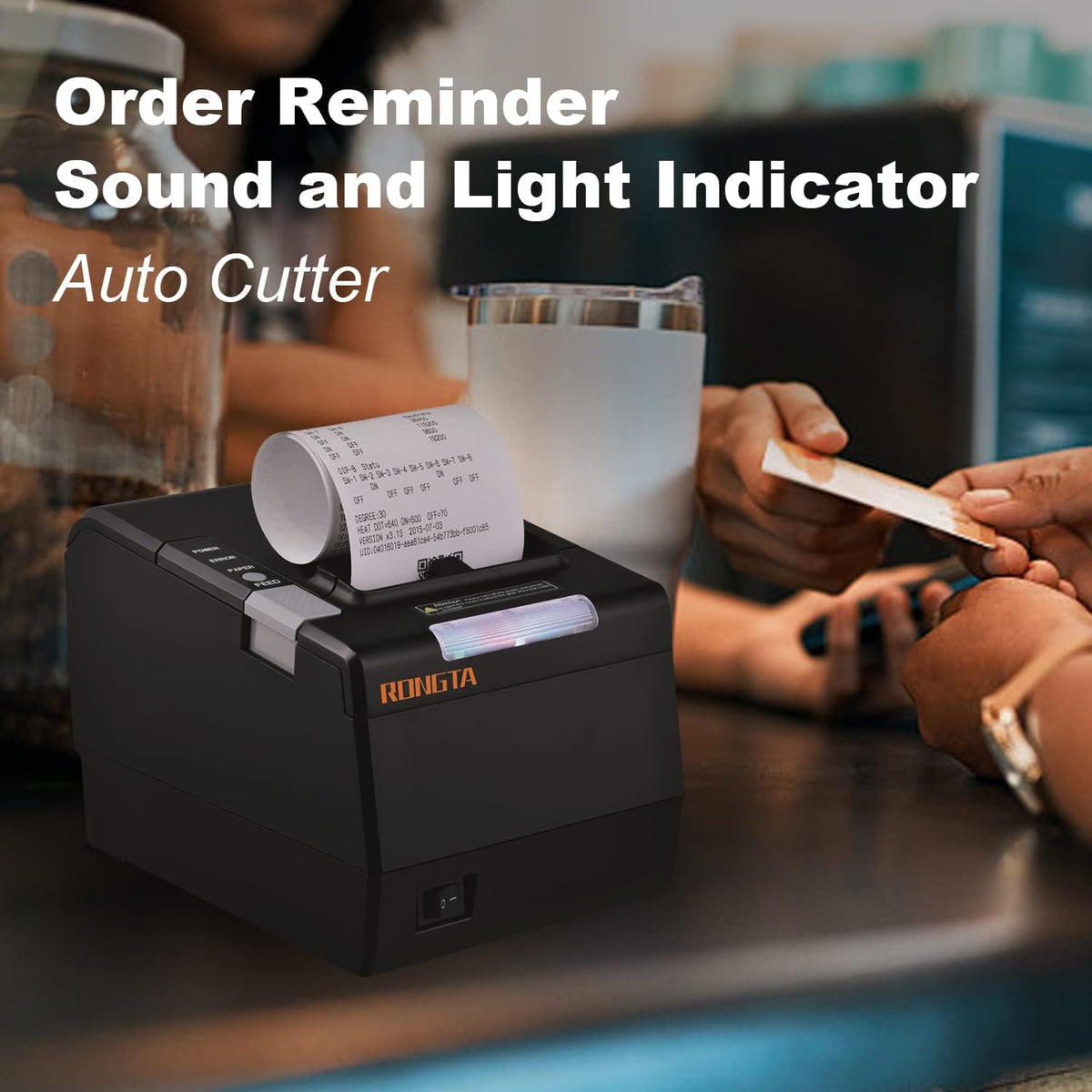 80MM Direct Thermal Receipt Printer with Auto Cutter G654423