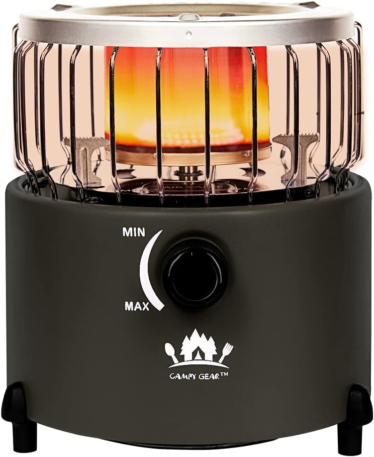 2 in 1 Portable Propane Heater & Stove, Navy Blue C802