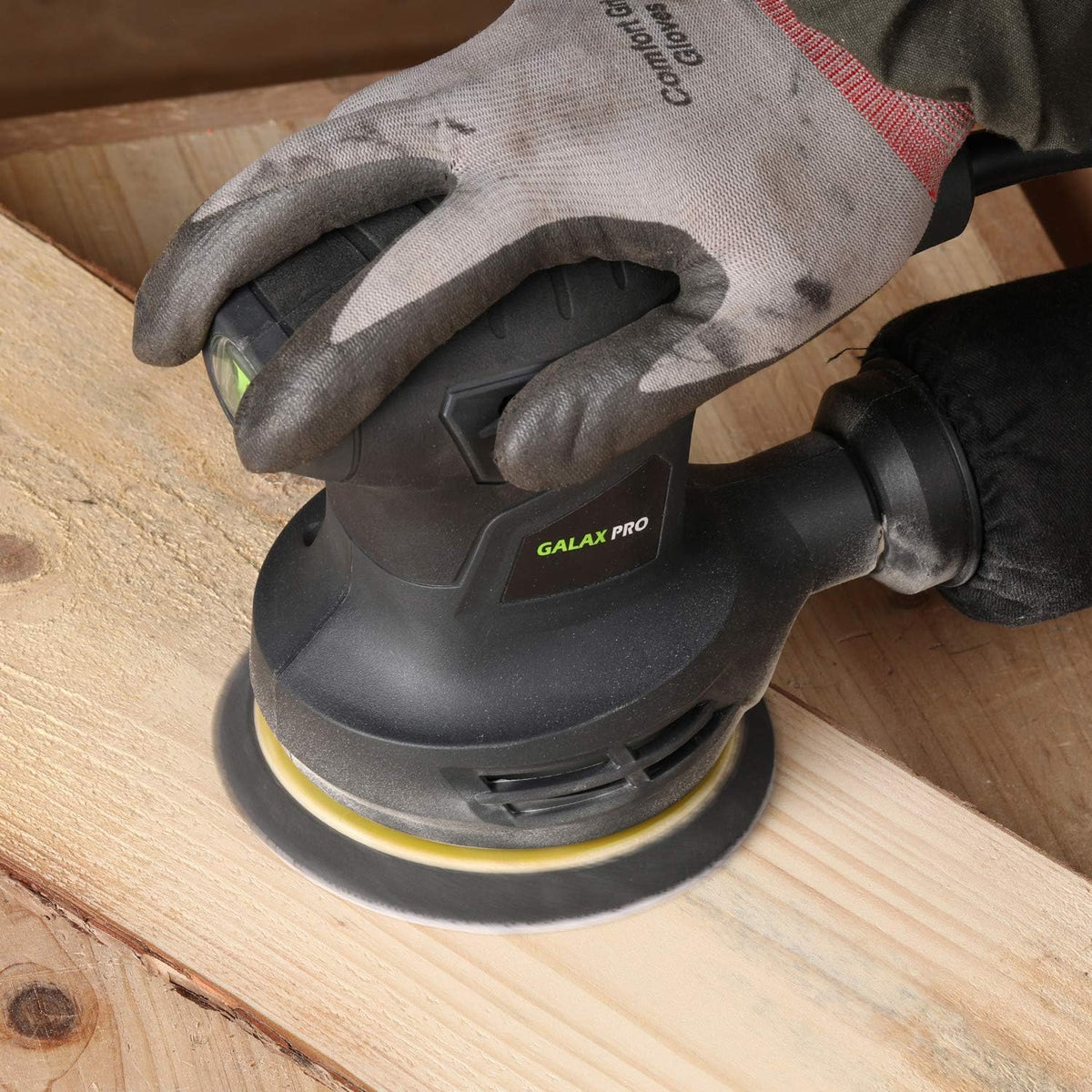 280W 5" Variable Speeds Orbital Sander with Dust Collector, 15Pcs Sanding Discs U77387