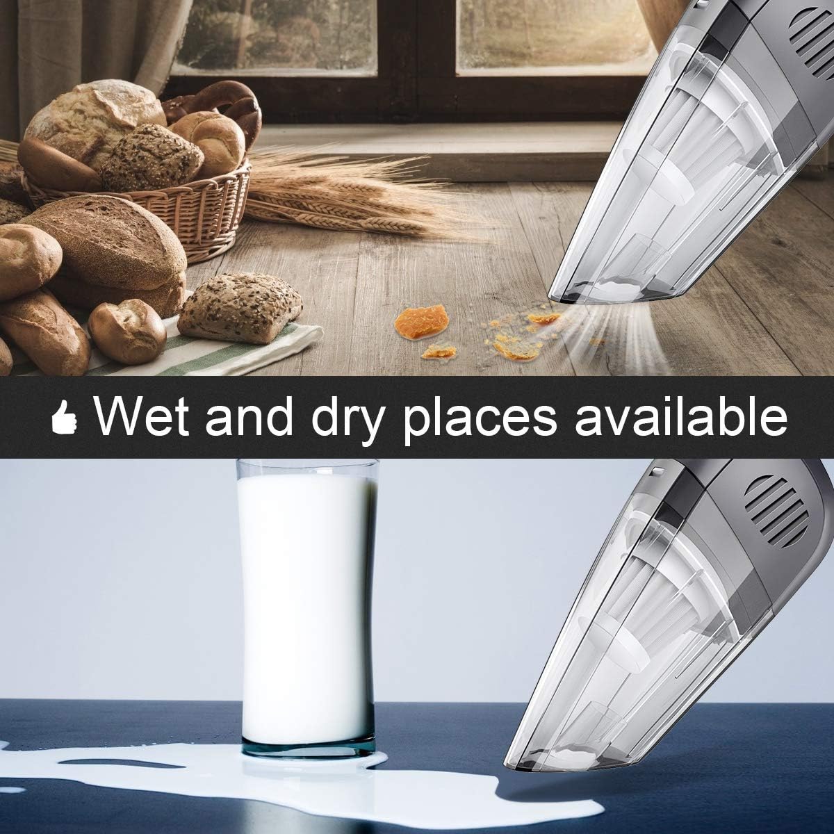 Handheld Vacuum Cordless Wet/Dry 8KPA Suction Pack of 2 C815525