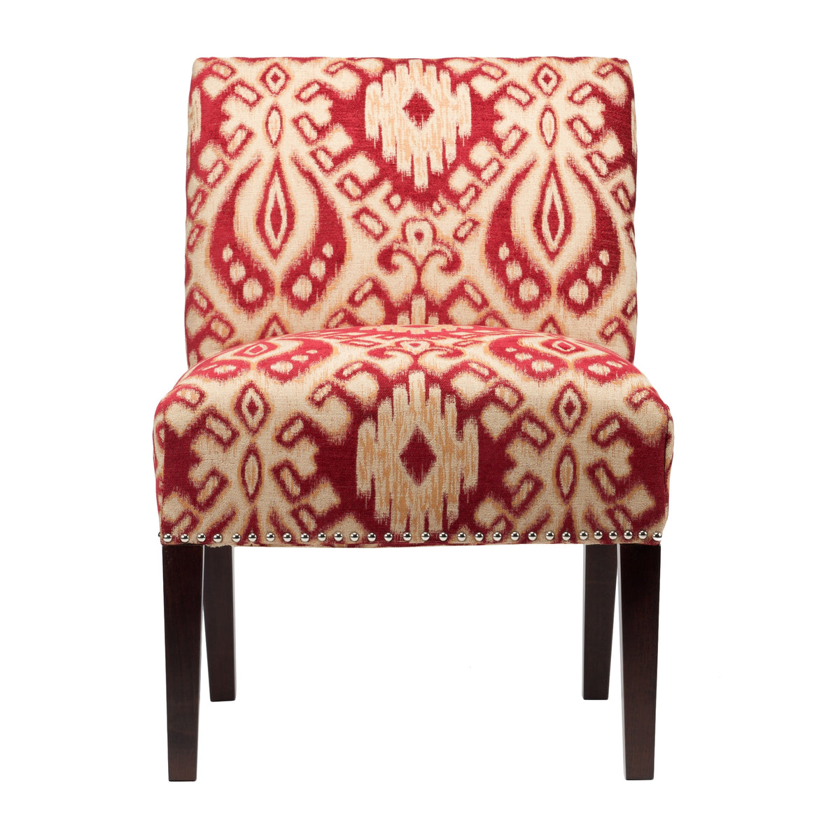Brown Geometric Accent Chair E183406