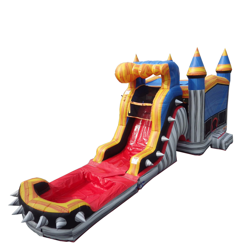 Inflatable Bounce House Water Slide with Splash Pool N786185