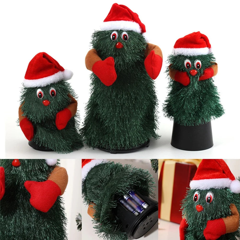 Christmas Tree Plush Toy Dancing Singing Doll X9501