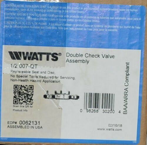1/2x22 Double Check Valve R54433