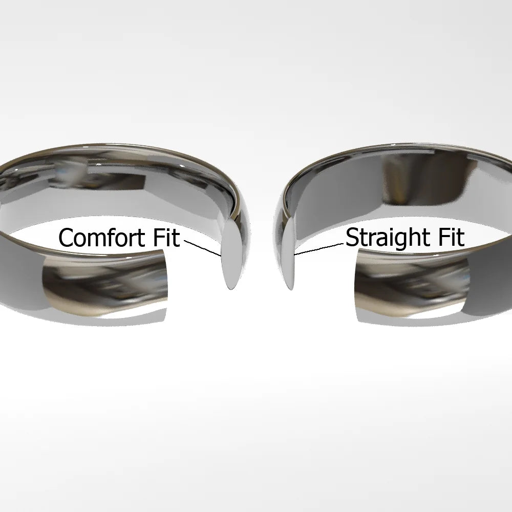 Titanium Tungsten Carbide Black Matte Finish Center Dome Comfort Fit Wedding Band Ring Sz 8.5 N44050