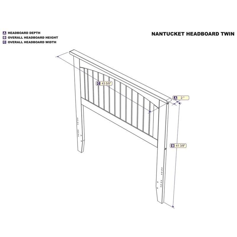White Twin Panel Headboard Y836278