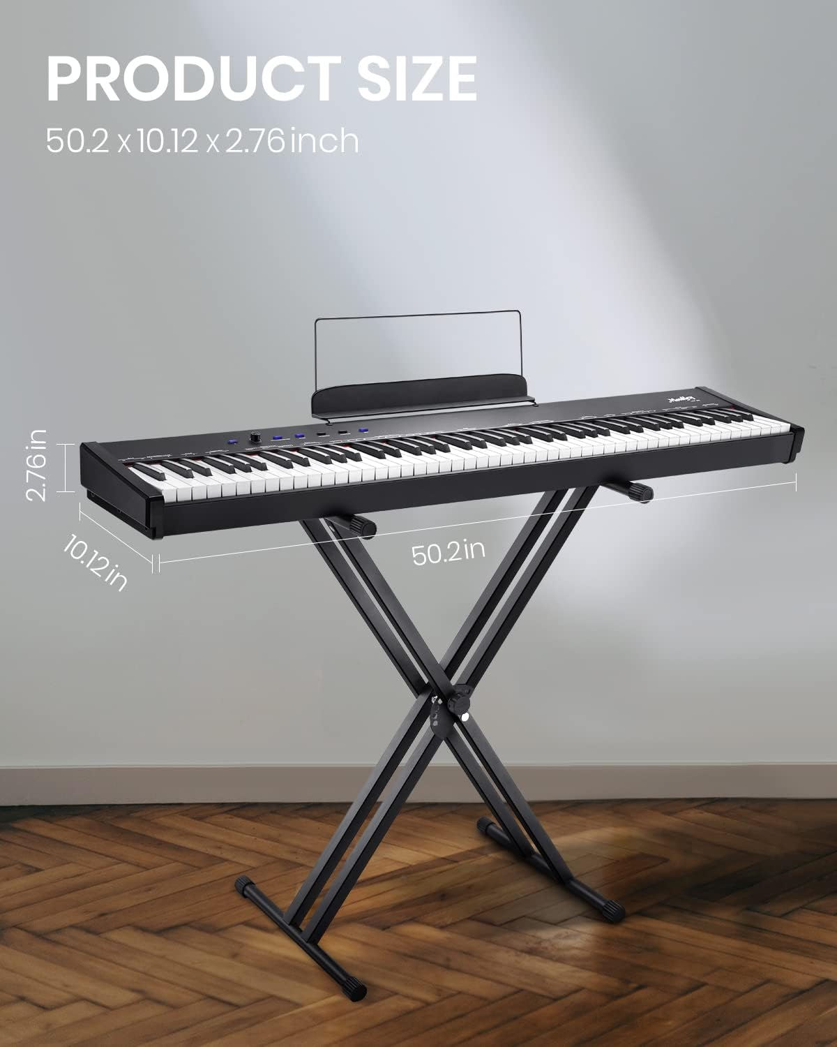 88-Key Semi-Weighted Digital Piano with Sustain Pedal L49480