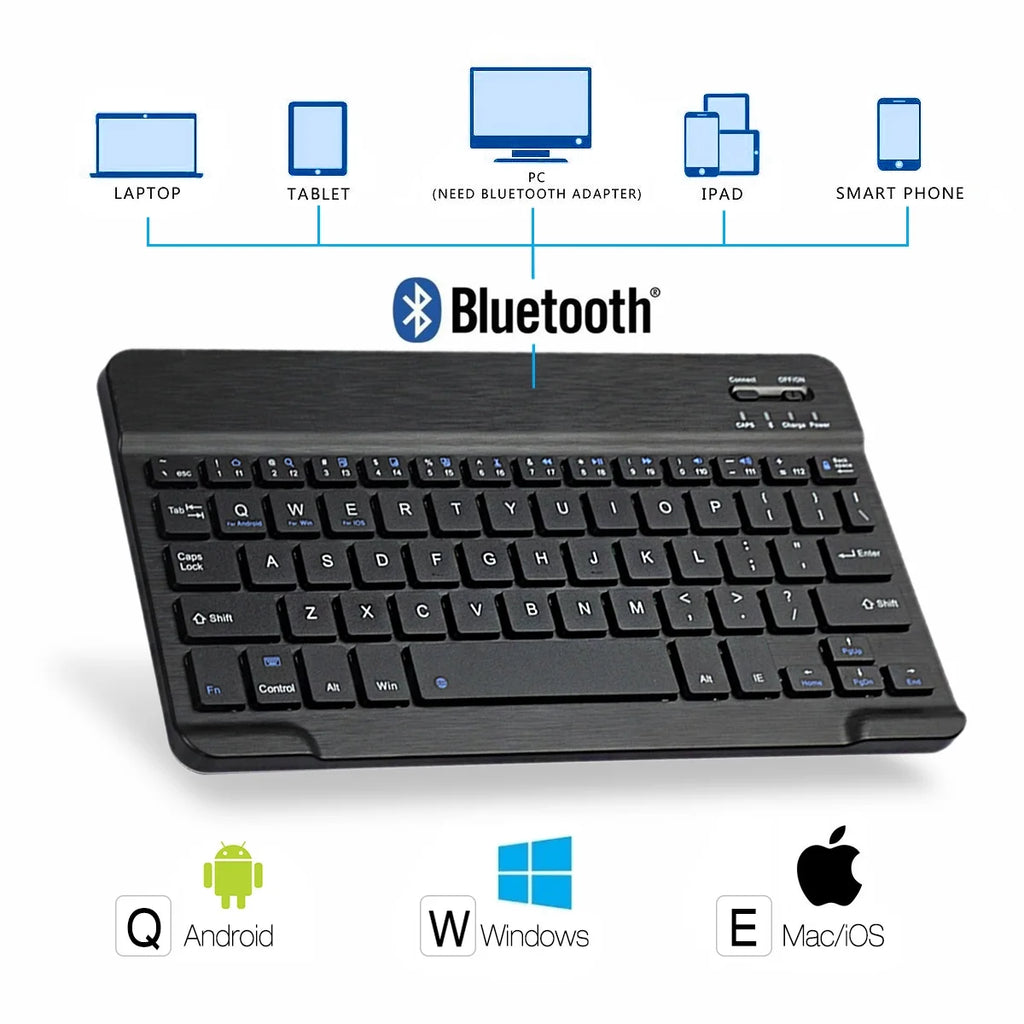 iPad Keyboard Case with Removable Wireless Bluetooth Keyboard O763635