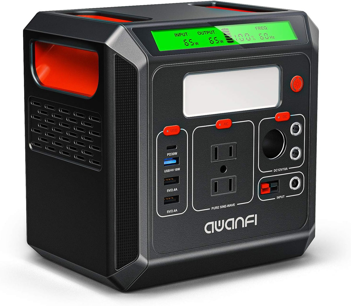300W Portable Power Station 300Wh Solar Powered Generator with 110V AC Outlet R71886