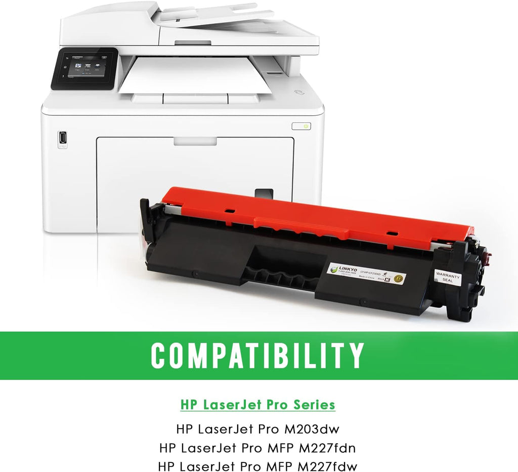 Compatible Toner Cartridge for HP 30X CF230X, Black, High Yield, 2-Pack V842686