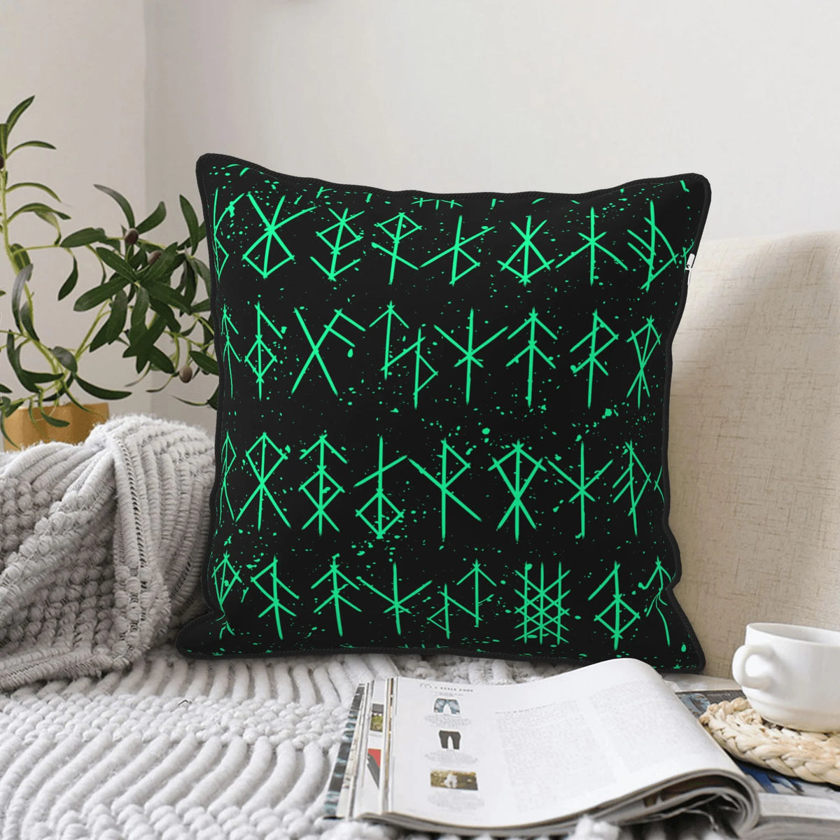 Green 20"x20" Velvet Throw Pillow Covers Set of 2 F315
