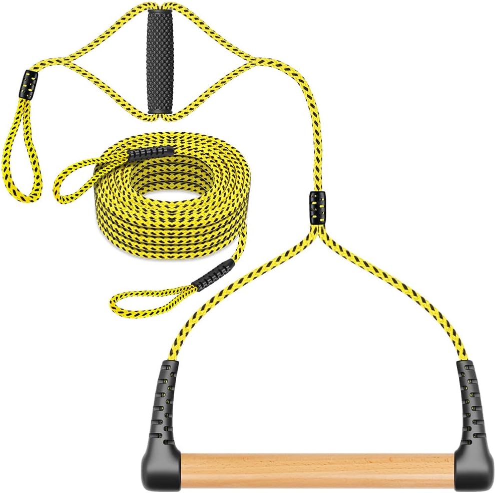 75 ft 2 Section Boat Tow Rope with Wood Handle, Pack of 2 P610